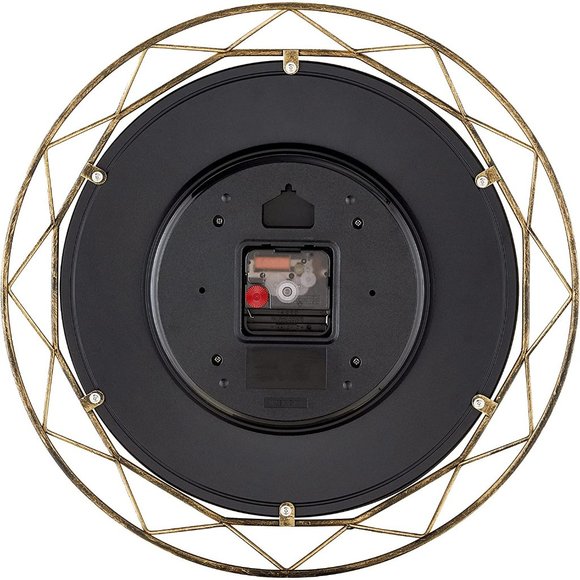 Bulova Gold Metal Frame Wall Clock in Antique Gold - Picture 3 of 4